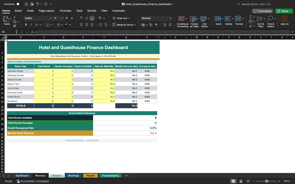 Excel finance dashboard with grid, checklists, and income summary sections