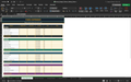 Budget planner spreadsheet with fixed expenses table and monthly category columns