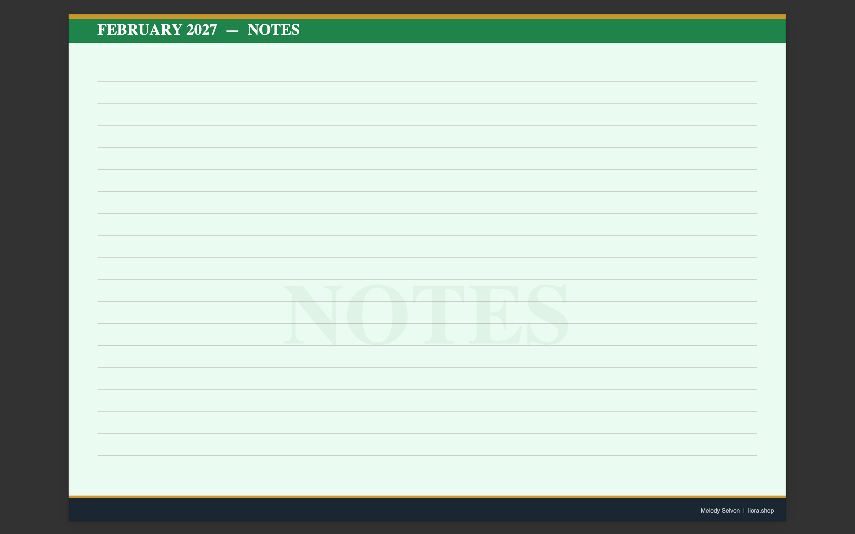 Mauritius 2027 Wall Calendar WITH NOTES