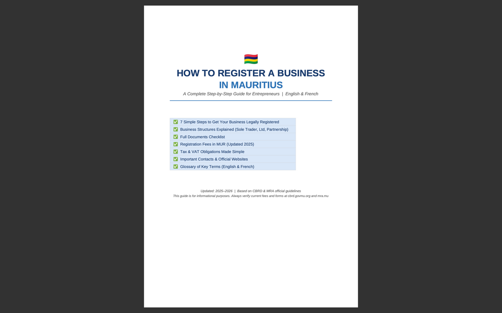 How to Register a Business in Mauritius — Complete Step-by-Step Guide