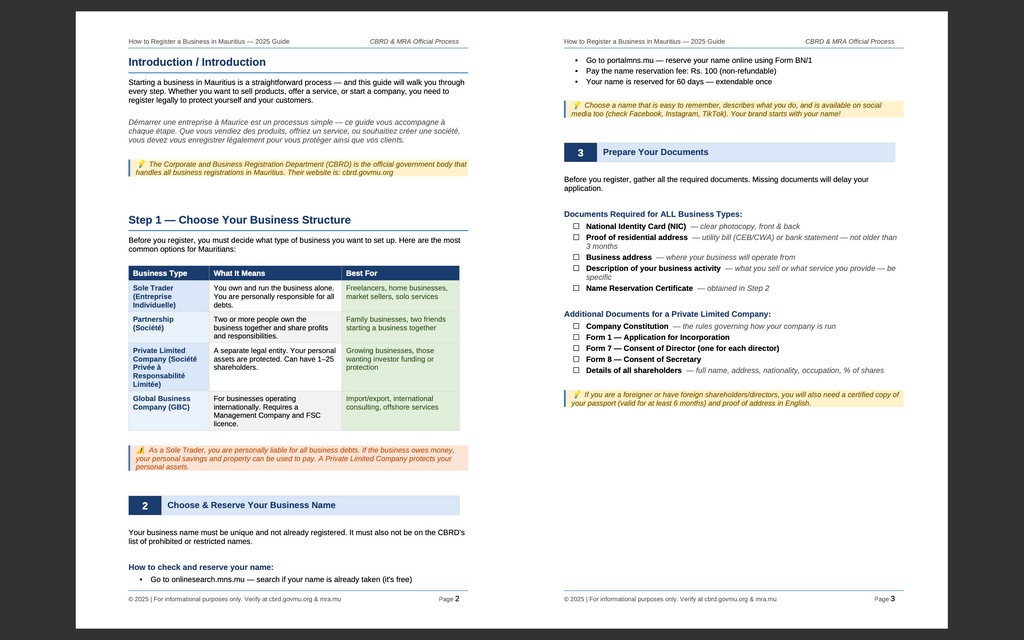 How to Register a Business in Mauritius — Complete Step-by-Step Guide